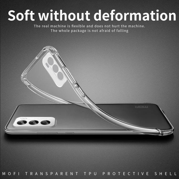 For OPPO Reno12 Global MOFI Ming Series Transparent Ultra-thin TPU Phone Case(Transparent) - Reno12 Cases by MOFI | Online Shopping UK | buy2fix