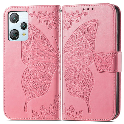 For Blackview A53 Butterfly Love Flower Embossed Leather Phone Case(Pink) - More Brand by buy2fix | Online Shopping UK | buy2fix