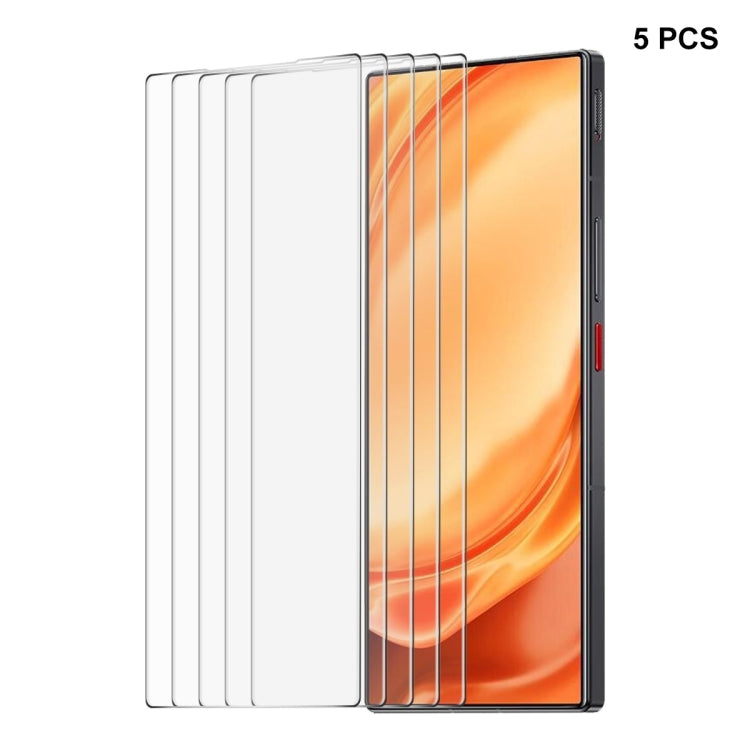 For ZTE Nubia Z50 Ultra 5pcs ENKAY 0.26mm 9H 2.5D High Aluminum-silicon Tempered Glass Film - ZTE Tempered Glass by ENKAY | Online Shopping UK | buy2fix