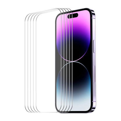 For iPhone 16 Pro Max 5pcs ENKAY 0.26mm 9H 2.5D High Aluminum-silicon Tempered Glass Film - iPhone 16 Pro Max Tempered Glass by ENKAY | Online Shopping UK | buy2fix