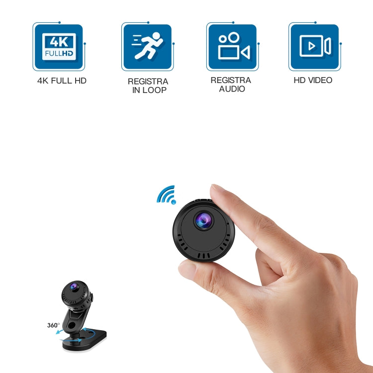 L28 4K HD  Mini Camera Wifi Wide Angle 140 Loop Recording Night Vision Camera - Mini Camera by buy2fix | Online Shopping UK | buy2fix