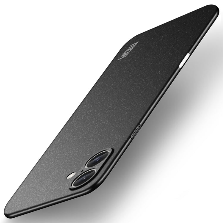 For iPhone 16 MOFI Fandun Series Frosted PC Ultra-thin All-inclusive Phone Case(Black) - iPhone 16 Cases by MOFI | Online Shopping UK | buy2fix