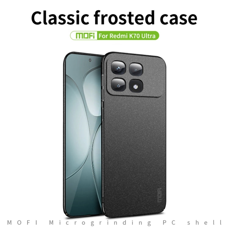 For Xiaomi Redmi K70 Ultra MOFI Fandun Series Frosted PC Ultra-thin All-inclusive Phone Case(Black) - Xiaomi Cases by MOFI | Online Shopping UK | buy2fix