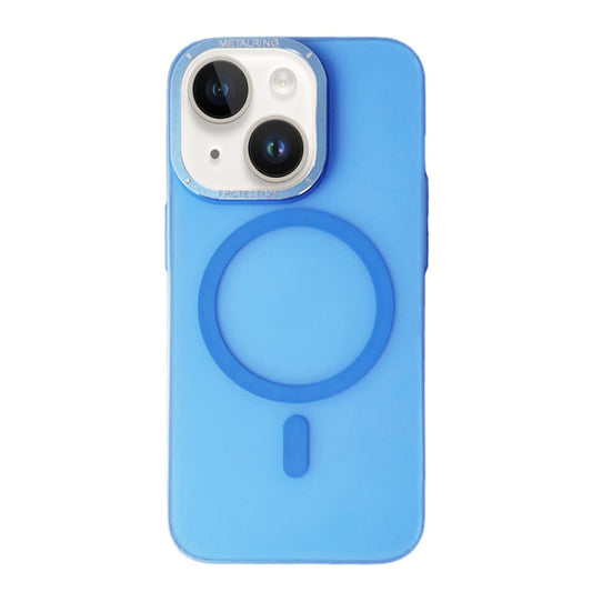 For iPhone 13 Frosted PC MagSafe TPU Phone Case(Blue) - iPhone 13 Cases by buy2fix | Online Shopping UK | buy2fix