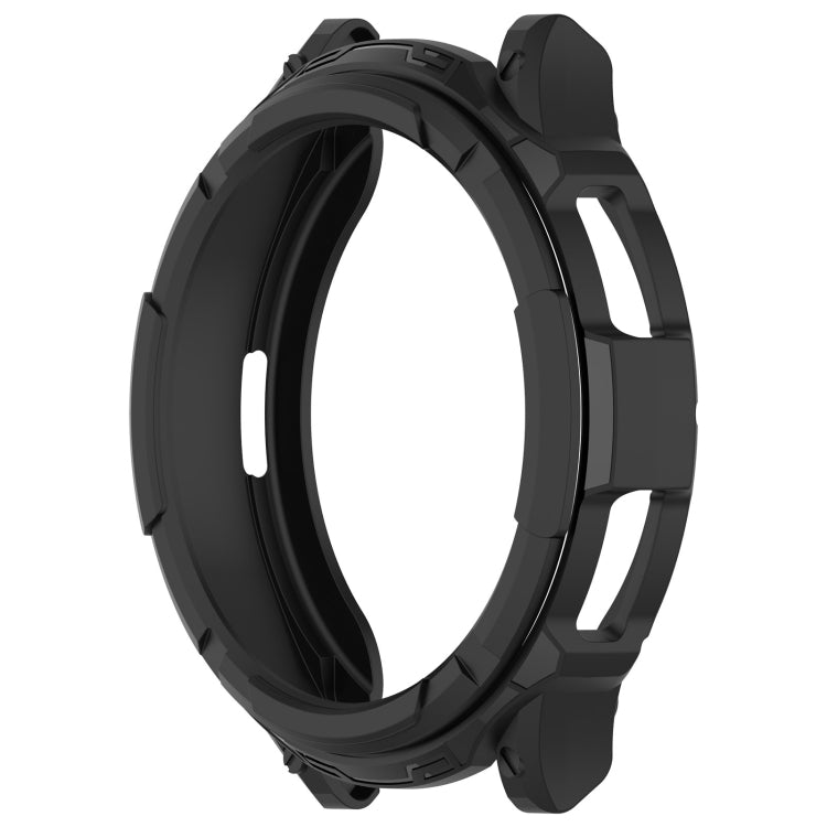 For Samsung Galaxy Watch 6 Classic 47mm Rotating Ring  + TPU Armor Watch Protective Case(Black) - Watch Cases by buy2fix | Online Shopping UK | buy2fix