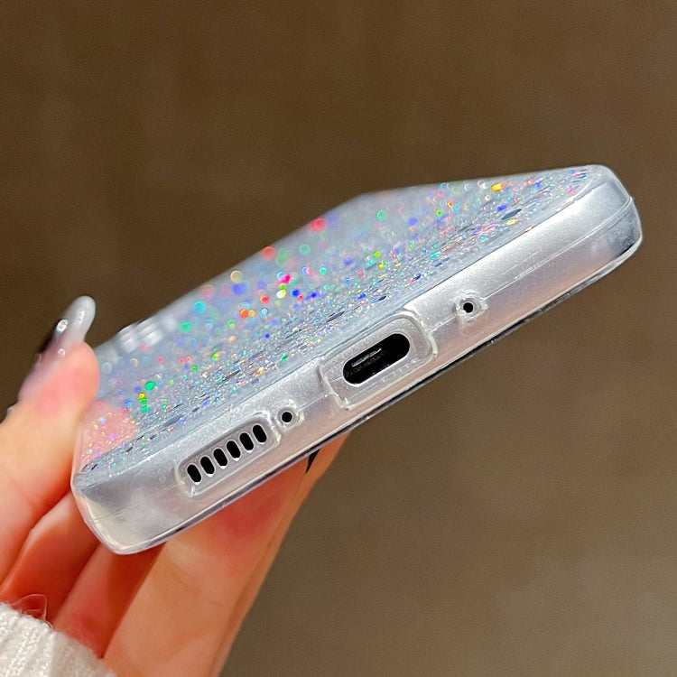 For Samsung Galaxy S25 Ultra 5G Glitter Sequins Epoxy TPU Phone Case(Blue) - Galaxy S25 Ultra 5G Cases by buy2fix | Online Shopping UK | buy2fix