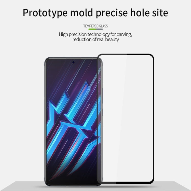 For Nubia Red Magic 8S Pro / 8S Pro+ PINWUYO 9H 2.5D Full Screen Tempered Glass Film(Black) - ZTE Tempered Glass by PINWUYO | Online Shopping UK | buy2fix