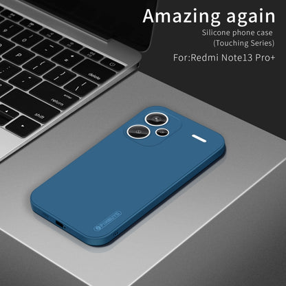 For Xiaomi Redmi Note 13 Pro+ PINWUYO Sense Series Liquid Silicone TPU Phone Case(Blue) - Note 13 Pro+ Cases by PINWUYO | Online Shopping UK | buy2fix