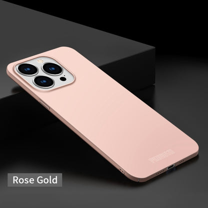 For iPhone 15 Pro PINWUYO Micro-Frosted PC Ultra-thin Hard Phone Case with Magsafe Magnetic Ring(Rose Gold) - iPhone 15 Pro Cases by PINWUYO | Online Shopping UK | buy2fix