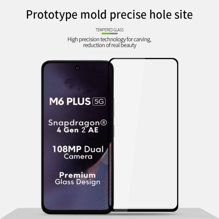 For Xiaomi Poco M6 Plus PINWUYO 9H 2.5D Full Screen Tempered Glass Film(Black) -  by PINWUYO | Online Shopping UK | buy2fix