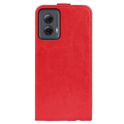 For Motorola Moto G Power 5G 2024 R64 Texture Single Vertical Flip Leather Phone Case(Red) - Motorola Cases by buy2fix | Online Shopping UK | buy2fix