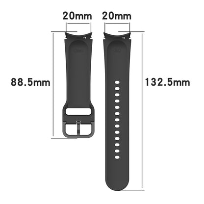 For Samsung Galaxy Watch4 40mm JUNSUNMAY Silicone Adjustable Strap + Full Coverage PMMA Screen Protector Kit(White) - Watch Bands by JUNSUNMAY | Online Shopping UK | buy2fix