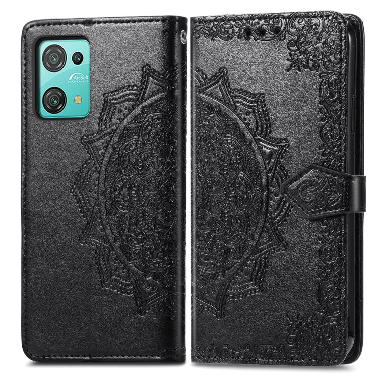 For Blackview C30 Pro Mandala Flower Embossed Leather Phone Case(Black) - More Brand by buy2fix | Online Shopping UK | buy2fix