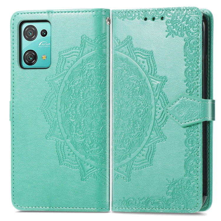 For Blackview C30 Pro Mandala Flower Embossed Leather Phone Case(Green) - More Brand by buy2fix | Online Shopping UK | buy2fix