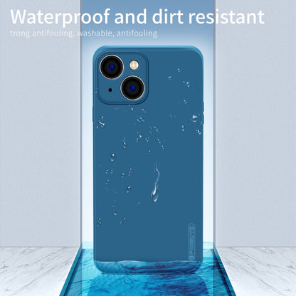 For iPhone 15 Plus PINWUYO Sense Series Liquid Silicone TPU Phone Case(Blue) - iPhone 15 Plus Cases by PINWUYO | Online Shopping UK | buy2fix