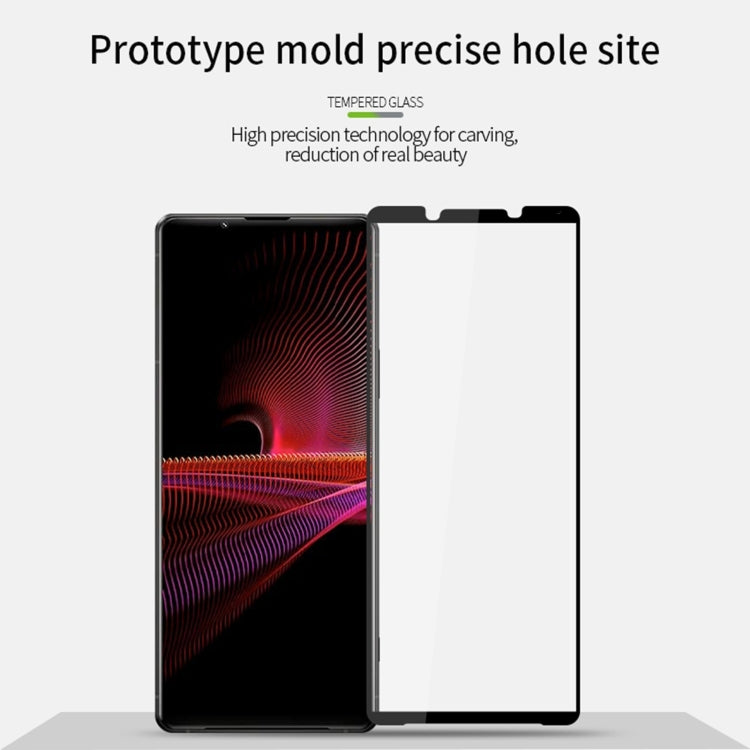 For Sony Xperia 1 VI PINWUYO 9H 2.5D Full Screen Tempered Glass Film(Black) - Sony Tempered Glass by PINWUYO | Online Shopping UK | buy2fix