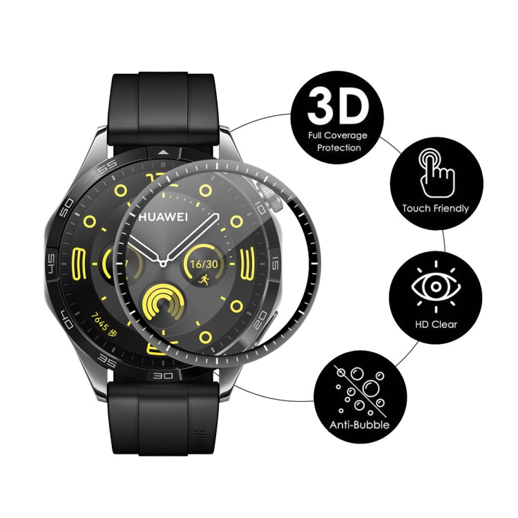 For Huawei Watch GT 5 46mm 5pcs ENKAY 3D Full Coverage Soft PC Edge PMMA HD Screen Film - Screen Protector by ENKAY | Online Shopping UK | buy2fix