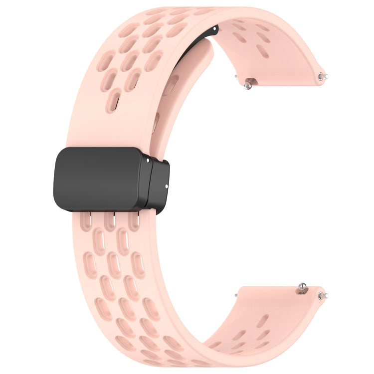 For Honor Watch GS 3i 22mm Folding Magnetic Clasp Silicone Watch Band(Pink) - Watch Bands by buy2fix | Online Shopping UK | buy2fix