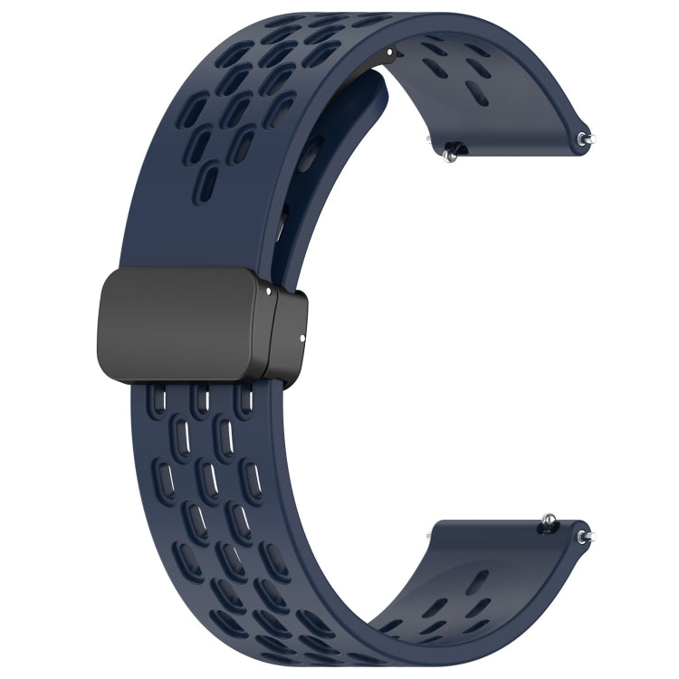 For Honor Watch GS 3i 22mm Folding Magnetic Clasp Silicone Watch Band(Midnight Blue) - Watch Bands by buy2fix | Online Shopping UK | buy2fix