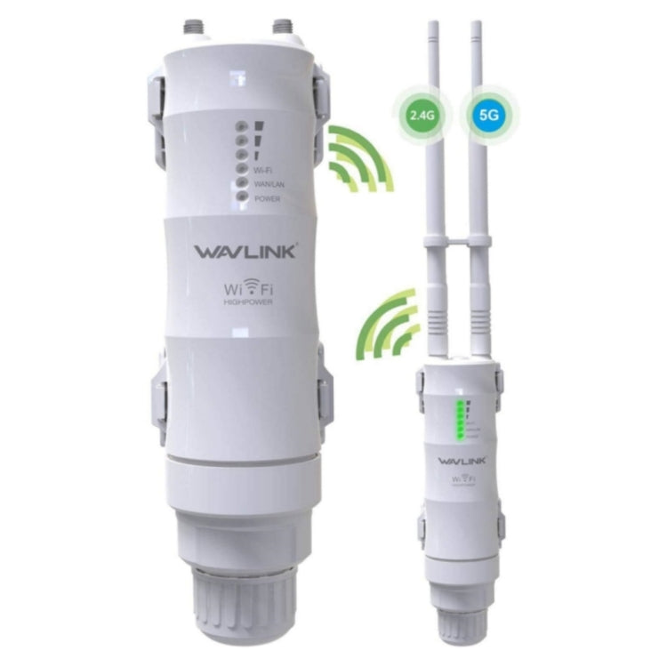 WAVLINK WN570HA1 Weatherproof 2.4+5GHz 600Mbps Outdoor WiFi Range Router Extender, Plug:EU Plug - Wireless Routers by WAVLINK | Online Shopping UK | buy2fix