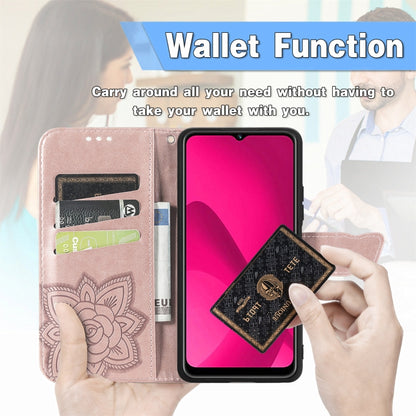 For iPhone 16 Pro Butterfly Love Flower Embossed Leather Phone Case(Pink) - iPhone 16 Pro Cases by buy2fix | Online Shopping UK | buy2fix