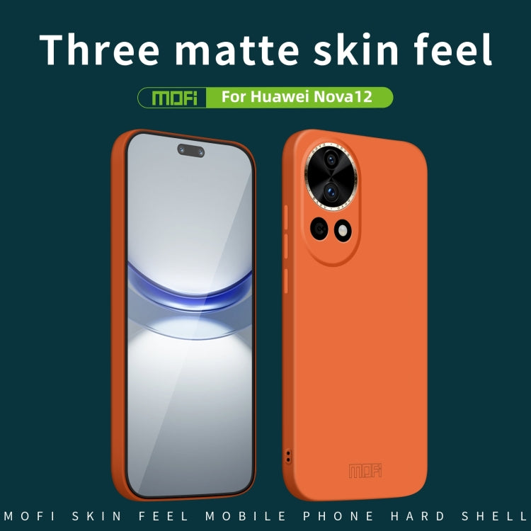 For Huawei Nova 12 MOFI Qin Series Skin Feel All-inclusive PC Phone Case(Beige) - Huawei Cases by MOFI | Online Shopping UK | buy2fix