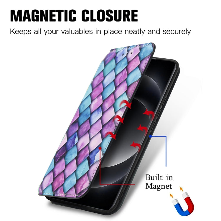 For Xiaomi 14 Ultra CaseNeo Colorful Magnetic Leather Phone Case(Rhombus Mandala) - 14 Ultra Cases by buy2fix | Online Shopping UK | buy2fix