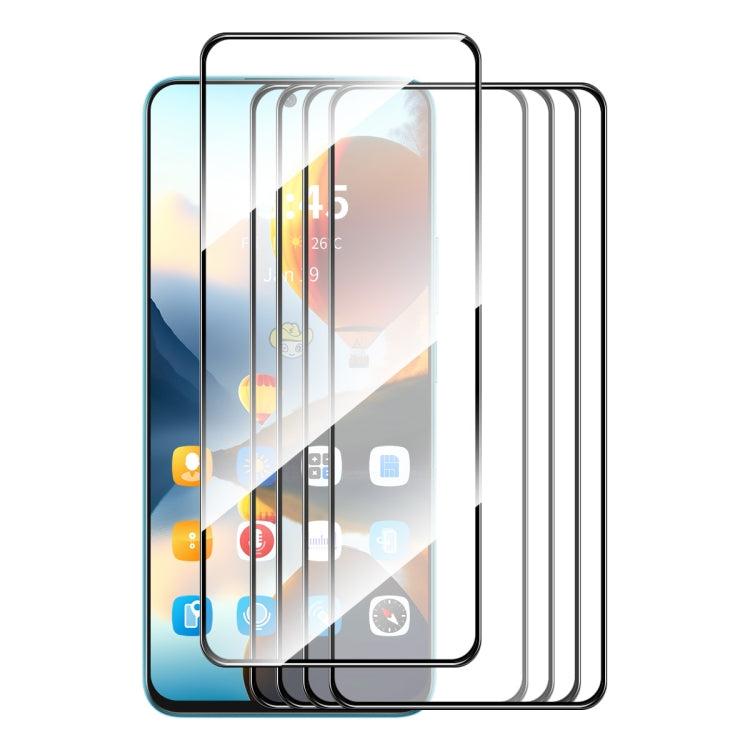 For Google Pixel 9 Pro 5pcs ENKAY Hat-Prince Full Glue High Aluminum-silicon Tempered Glass Film - Google Tempered Glass by ENKAY | Online Shopping UK | buy2fix