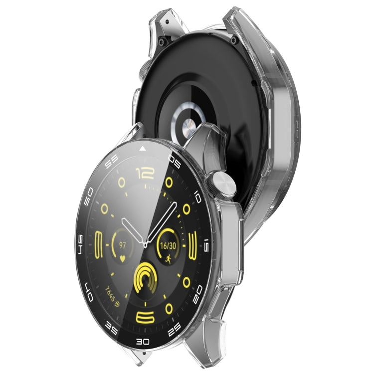 For Huawei Watch GT 4 46mm PC + Tempered Glass Integrated Watch Protective Case with Graduated Dial(Transparent) - Watch Cases by buy2fix | Online Shopping UK | buy2fix