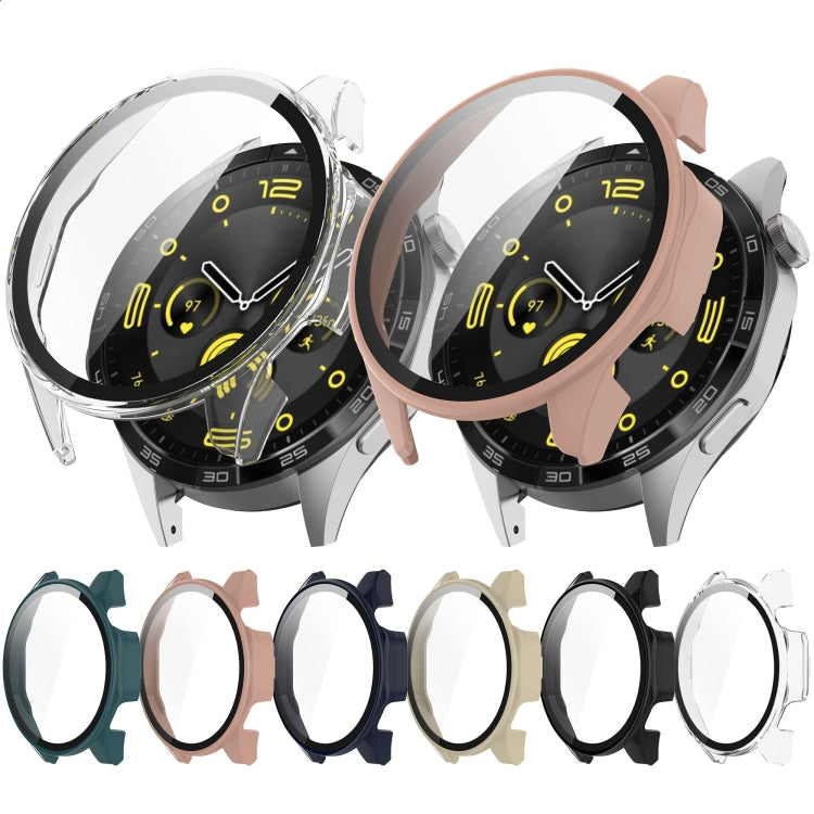 For Huawei Watch GT4 41mm PC+Tempered Glass Integrated Smart Watch Case(Transparent) - Watch Cases by buy2fix | Online Shopping UK | buy2fix