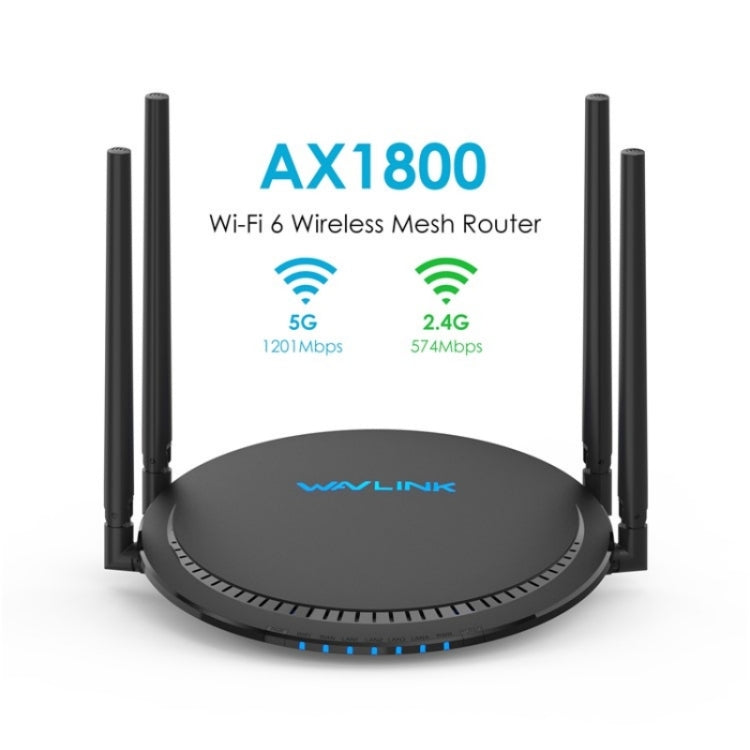 WAVLINK WN531AX2 AX1800 Dual Band Gigabit Wireless Internet Router WiFi 6 Repeater, Plug:US Plug - Wireless Routers by WAVLINK | Online Shopping UK | buy2fix