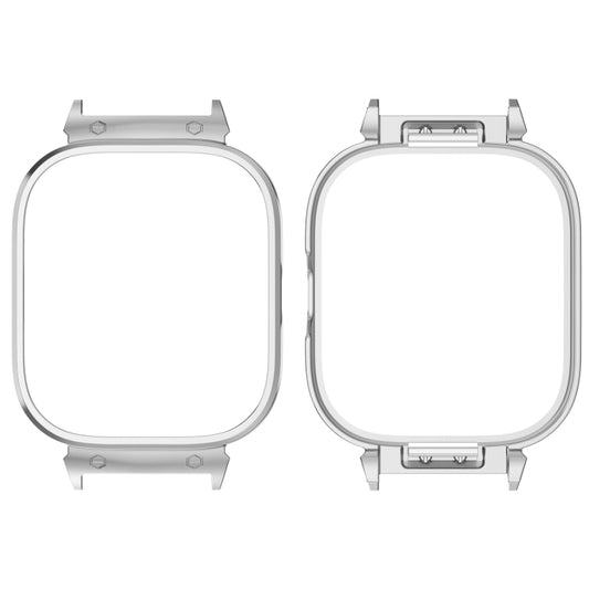 For Redmi Watch 4 Metal Frame Watch Protective Case(Silver) - Watch Cases by buy2fix | Online Shopping UK | buy2fix