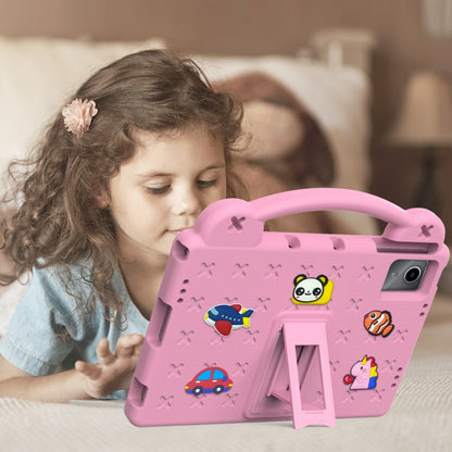 For DOOGEE T30 Pro 11 2023 Handle Kickstand Children EVA Shockproof Tablet Case(Pink) - Others by buy2fix | Online Shopping UK | buy2fix