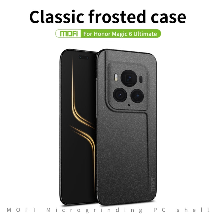 For Honor Magic6 Ultimate MOFI Fandun Series Frosted PC Ultra-thin All-inclusive Phone Case(Gray) - Honor Cases by MOFI | Online Shopping UK | buy2fix