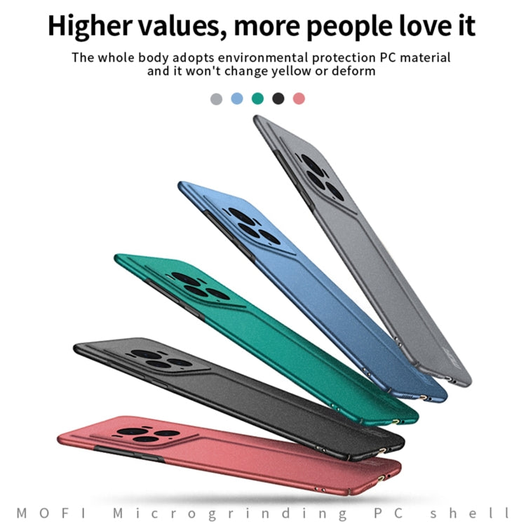 For Honor Magic6 Ultimate MOFI Fandun Series Frosted PC Ultra-thin All-inclusive Phone Case(Green) - Honor Cases by MOFI | Online Shopping UK | buy2fix