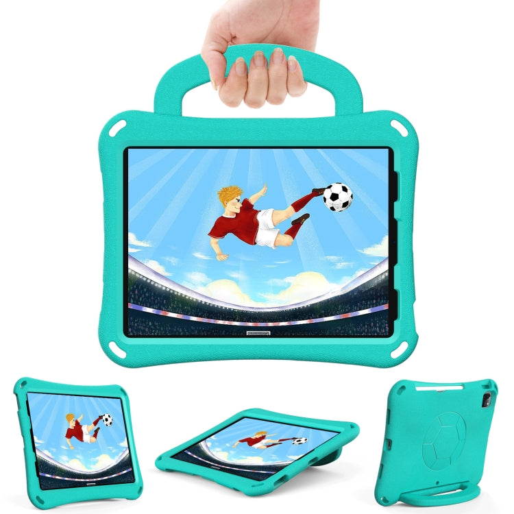 For iPad Pro 11 2024 Handle Football Shaped EVA Shockproof Tablet Case(Mint  Green) - iPad Pro 11 2024 Cases by buy2fix | Online Shopping UK | buy2fix