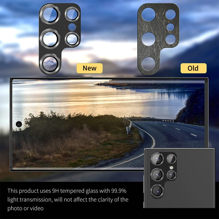 For Samsung Galaxy S24 Ultra 5G ENKAY Hat-Prince 9H Rear Camera Lens Aluminium Alloy Tempered Glass Film(Yellow) - Galaxy S24 Ultra 5G Tempered Glass by ENKAY | Online Shopping UK | buy2fix