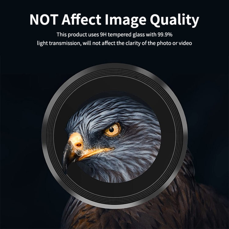 For Samsung Galaxy A35 ENKAY Hat-Prince 9H Rear Camera Lens Aluminium Alloy Tempered Glass Film(Black) - Galaxy Tempered Glass by ENKAY | Online Shopping UK | buy2fix