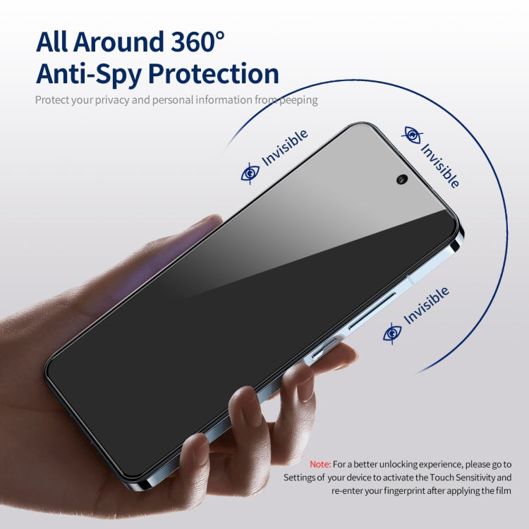For Samsung Galaxy S23 FE 5G ENKAY Hat-Prince 360 Degree Anti-peeping Privacy Full Screen Tempered Glass Film - Galaxy S23 FE 5G Tempered Glass by ENKAY | Online Shopping UK | buy2fix