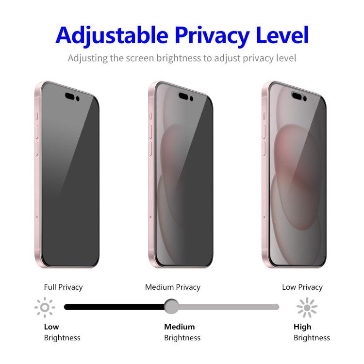 For iPhone 14 ENKAY Easy Install Anti-peeping Privacy Full Screen Tempered Glass Film - iPhone 14 Tempered Glass by ENKAY | Online Shopping UK | buy2fix