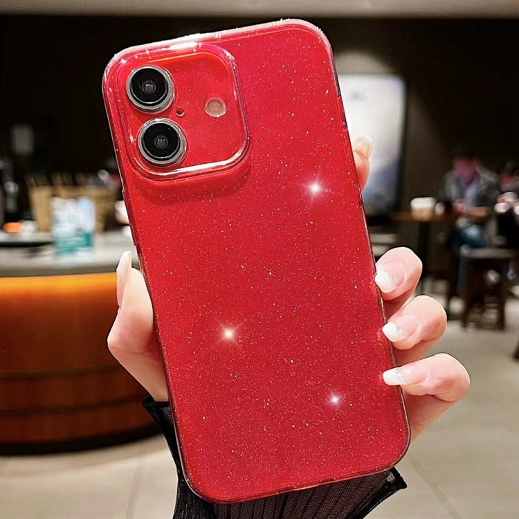 For iPhone 16 Plus Jelly Glitter Solid Color TPU Phone Case(Red) - iPhone 16 Plus Cases by buy2fix | Online Shopping UK | buy2fix