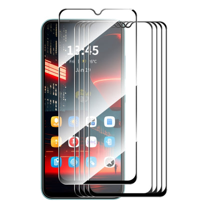 For Tecno Spark 10C 5pcs ENKAY Full Glue High Aluminum-silicon Tempered Glass Film - Tecno Tempered Glass by ENKAY | Online Shopping UK | buy2fix