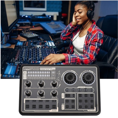 SK600 Multifunctional Live Sound Card Professional Audio Mixer - Live Sound Effects Processors by buy2fix | Online Shopping UK | buy2fix