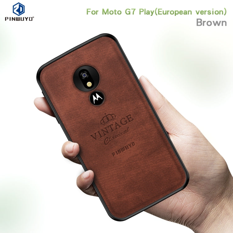 PINWUYO Shockproof Waterproof Full Coverage PC + TPU + Skin Protective Case for Motorola Moto G7 Play (Eurasian Version)(Red) - Motorola Cases by PINWUYO | Online Shopping UK | buy2fix