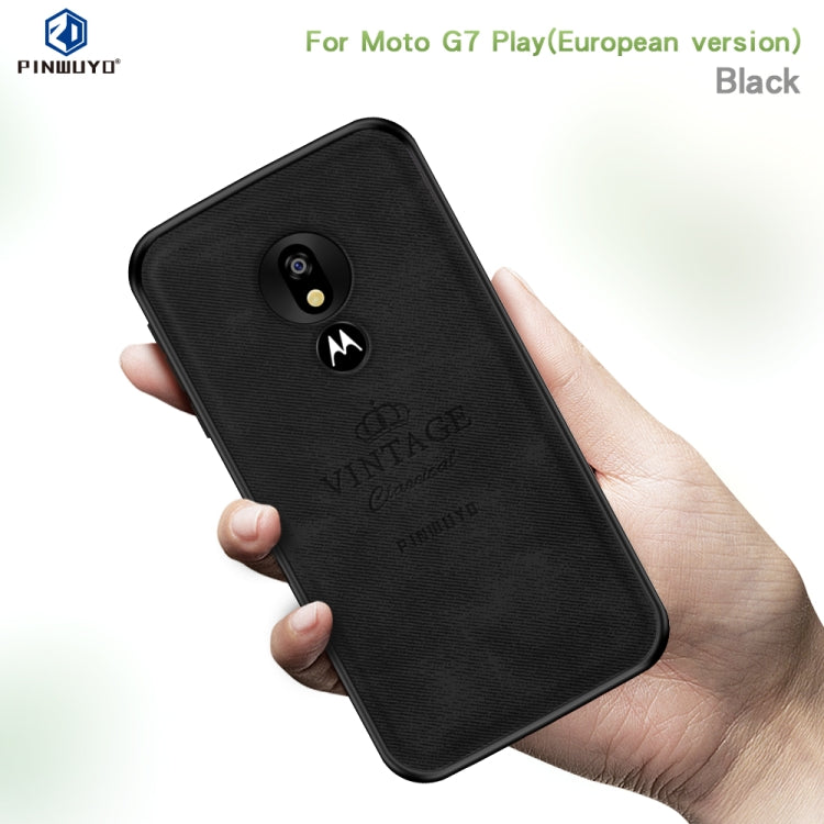 PINWUYO Shockproof Waterproof Full Coverage PC + TPU + Skin Protective Case for Motorola Moto G7 Play (Eurasian Version)(Red) - Motorola Cases by PINWUYO | Online Shopping UK | buy2fix