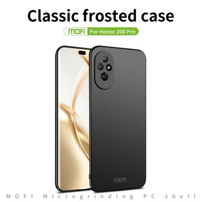 For Honor 200 Pro MOFI Frosted PC Ultra-thin Hard Phone Case(Black) - Honor Cases by MOFI | Online Shopping UK | buy2fix