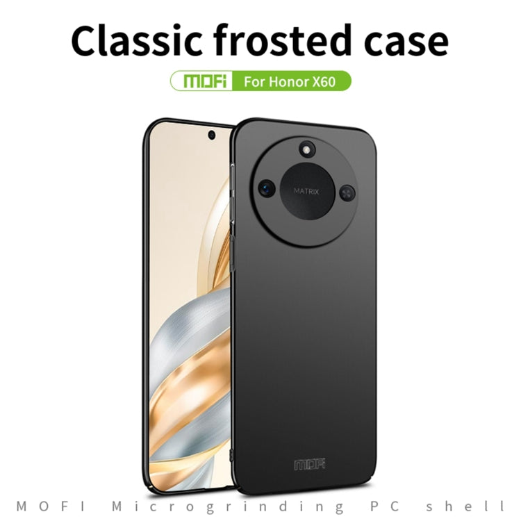 For Honor X60 MOFI Frosted PC Ultra-thin Hard Phone Case(Blue) - Honor Cases by MOFI | Online Shopping UK | buy2fix