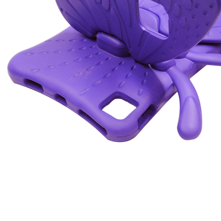 For iPad Pro 11 2024 Butterfly Bracket Kids EVA Shockproof Tablet Case(Purple) - iPad Pro 11 2024 Cases by buy2fix | Online Shopping UK | buy2fix