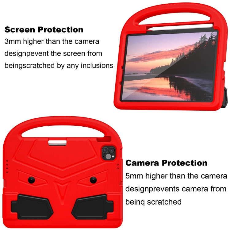 For iPad Pro 11 2024 Sparrow Style Shockproof Kickstand EVA Tablet Case(Red) - iPad Pro 11 2024 Cases by buy2fix | Online Shopping UK | buy2fix