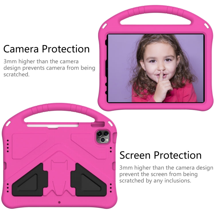 For iPad Pro 11 2024 EVA Shockproof Tablet Case with Holder(RoseRed) - iPad Pro 11 2024 Cases by buy2fix | Online Shopping UK | buy2fix